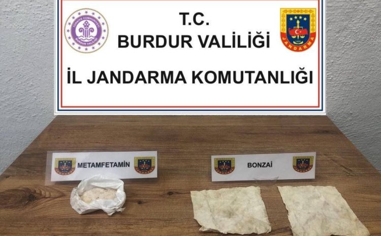  Burdur’da jandarmanın uyuşturucu operasyonunda 1 şüpheli tutuklandı