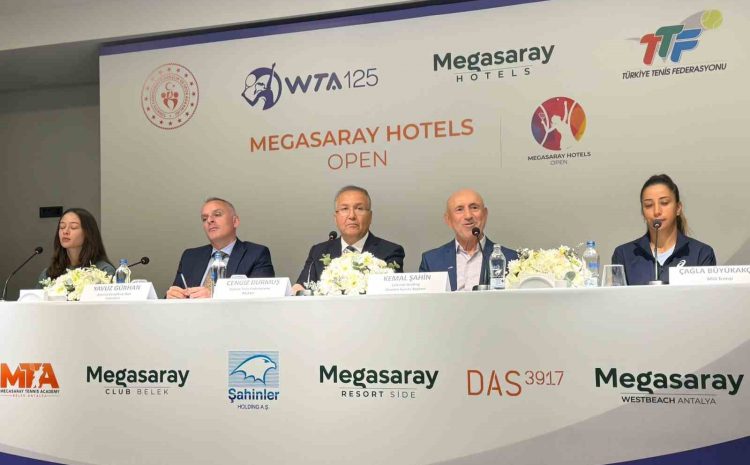 Megasaray Hotels Open Tenis Turnuvası’nın basın toplantısı gerçekleştirildi